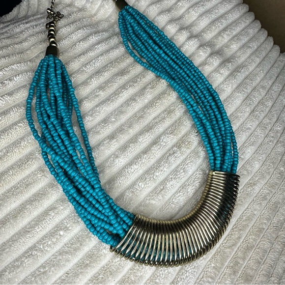 Catherine Stein Design Multiple strands turquoise beaded necklace - Picture 6 of 9